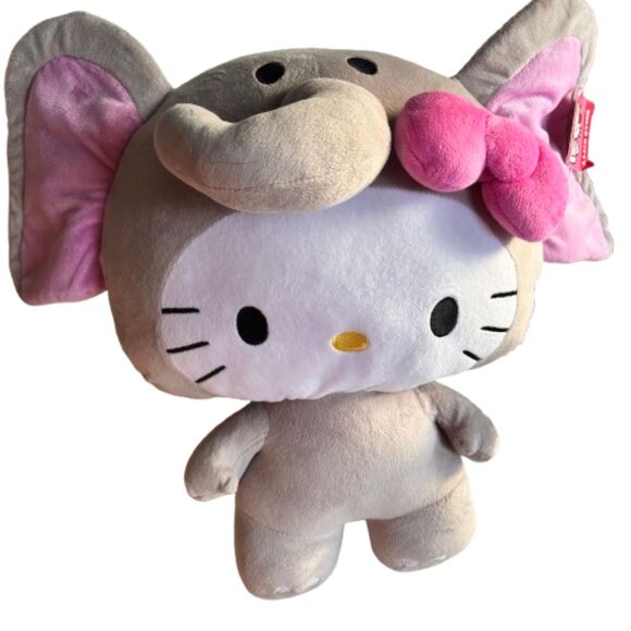 Sanrio Fiesta XL 20" Hello Kitty CIRCUS ELEPHANT w/Tags Plush Toy Collectable - Picture 1 of 9